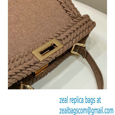 Fendi Peekaboo Iseeu Medium Bag in Beige Flannel 2023 - Click Image to Close