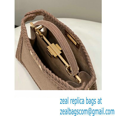 Fendi Peekaboo Iseeu Medium Bag in Beige Flannel 2023 - Click Image to Close