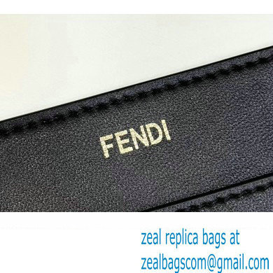 Fendi Peekaboo Iseeu Medium Bag in interlace leather Black 2023