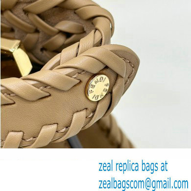 Fendi Peekaboo Iseeu Medium Bag in interlace leather Brown 2023 - Click Image to Close