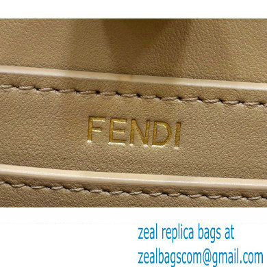 Fendi Peekaboo Iseeu Petite Bag in interlace leather Brown 2023