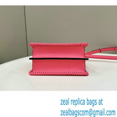Fendi Peekaboo Iseeu Petite Bag in interlace leather Pink 2023 - Click Image to Close