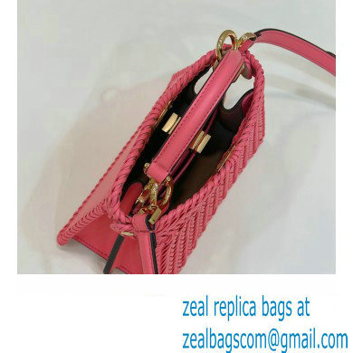 Fendi Peekaboo Iseeu Petite Bag in interlace leather Pink 2023