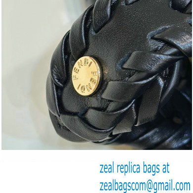 Fendi Peekaboo Iseeu Small Bag in interlace leather Black 2023 - Click Image to Close