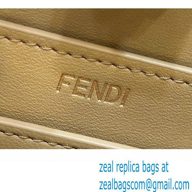Fendi Peekaboo Iseeu Small Bag in interlace leather Brown 2023 - Click Image to Close