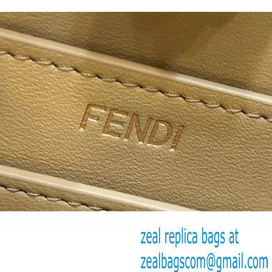 Fendi Peekaboo Iseeu Small Bag in interlace leather Brown 2023