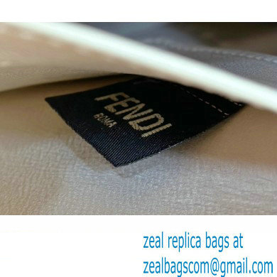 Fendi Peekaboo Iseeu Small Bag in interlace leather White 2023