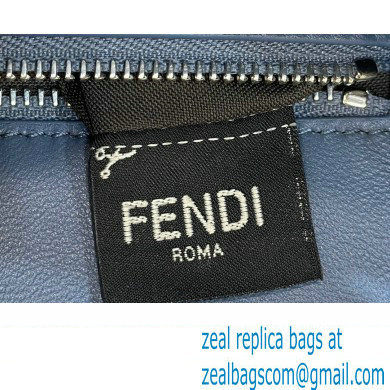 Fendi Peekaboo Mini bag in White and blue woven leather 2023 - Click Image to Close