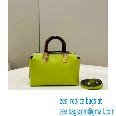 Fendi mini By The Way Boston bag in acid green leather 2023 - Click Image to Close