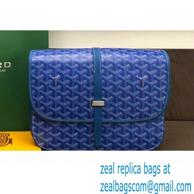 Goyard Belvedere MM Strap Bag Blue - Click Image to Close