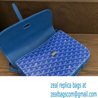 Goyard Belvedere MM Strap Bag Blue