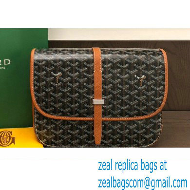 Goyard Belvedere MM Strap Bag Brown - Click Image to Close