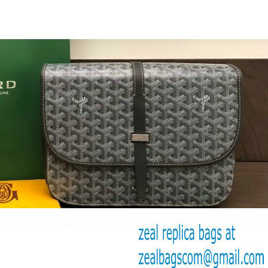 Goyard Belvedere MM Strap Bag Gray