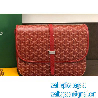 Goyard Belvedere MM Strap Bag Red