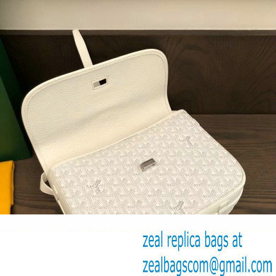 Goyard Belvedere MM Strap Bag White - Click Image to Close