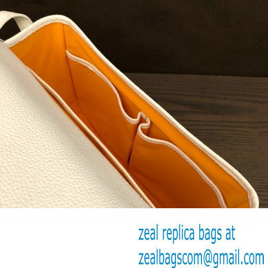 Goyard Belvedere MM Strap Bag White