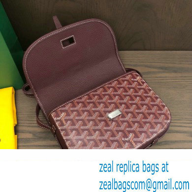 Goyard Belvedere PM Strap Bag Burgundy