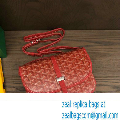 Goyard Belvedere PM Strap Bag Red