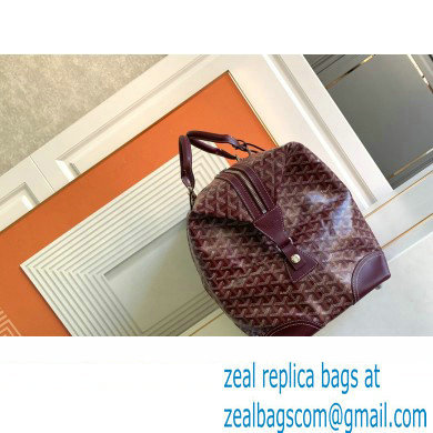 Goyard Boeing Travel 55 Bag Burgundy