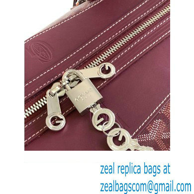 Goyard Boeing Travel 55 Bag Burgundy