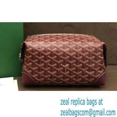 Goyard Bowling 25 Toiletry Bag Burgundy