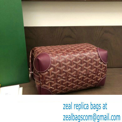 Goyard Bowling 25 Toiletry Bag Burgundy