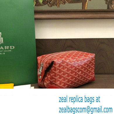 Goyard Bowling 25 Toiletry Bag Red