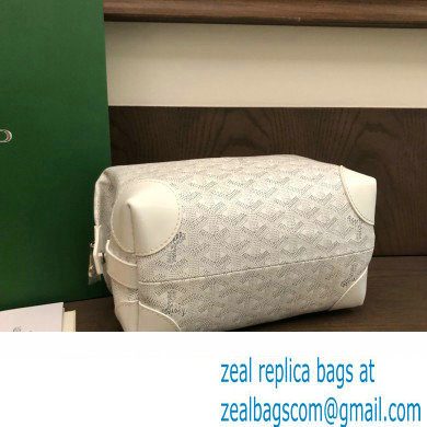 Goyard Bowling 25 Toiletry Bag White