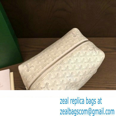 Goyard Bowling 25 Toiletry Bag White