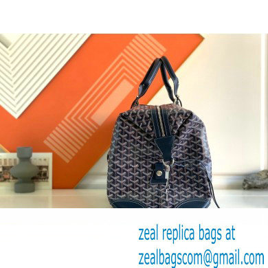 Goyard Bowling 45 Travel Bag Dark Blue