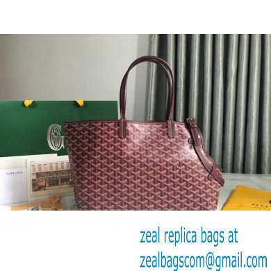 Goyard Chien Gris Pet Tote Bag Burgundy