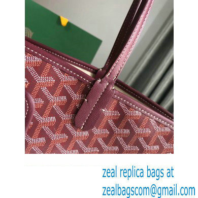 Goyard Chien Gris Pet Tote Bag Burgundy