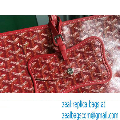 Goyard Chien Gris Pet Tote Bag Red