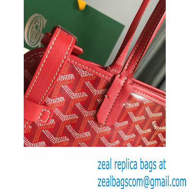 Goyard Chien Gris Pet Tote Bag Red