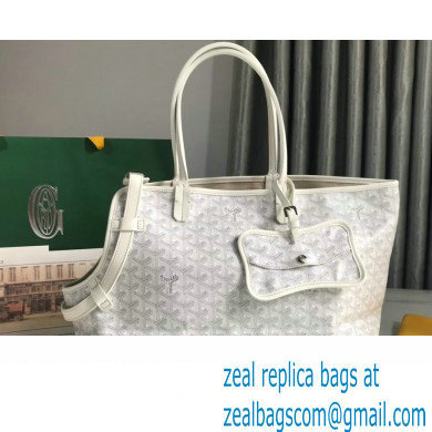 Goyard Chien Gris Pet Tote Bag White - Click Image to Close