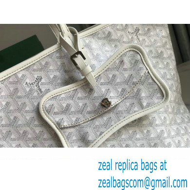 Goyard Chien Gris Pet Tote Bag White