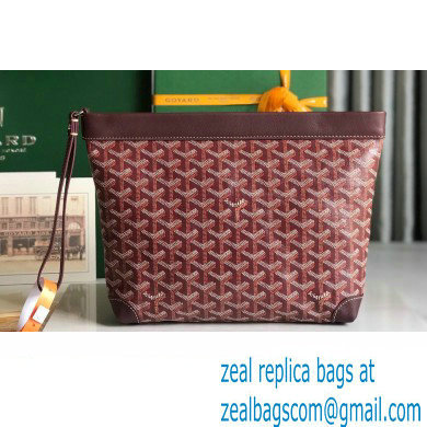 Goyard Conti pouch Clutch Bag Burgundy