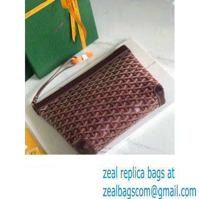 Goyard Conti pouch Clutch Bag Burgundy