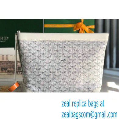 Goyard Conti pouch Clutch Bag White