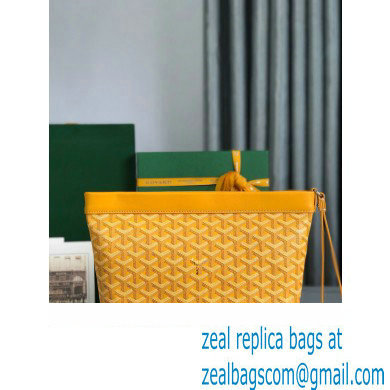 Goyard Conti pouch Clutch Bag Yellow