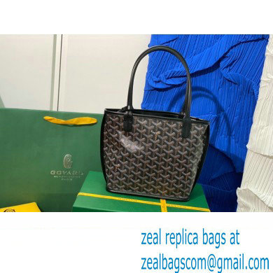 Goyard Hulot Print Anjou Reversible Mini Tote Bag Black - Click Image to Close