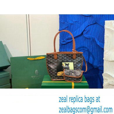 Goyard Hulot Print Anjou Reversible Mini Tote Bag Brown - Click Image to Close