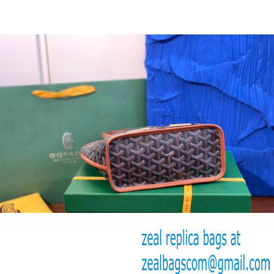 Goyard Hulot Print Anjou Reversible Mini Tote Bag Brown - Click Image to Close