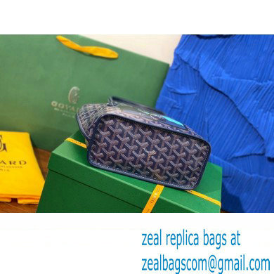 Goyard Hulot Print Anjou Reversible Mini Tote Bag Dark Blue