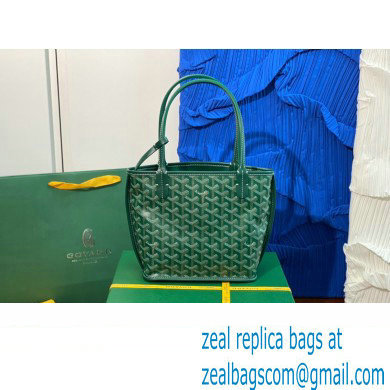 Goyard Hulot Print Anjou Reversible Mini Tote Bag Green - Click Image to Close