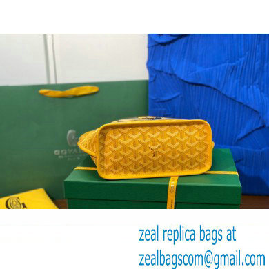 Goyard Hulot Print Anjou Reversible Mini Tote Bag Yellow