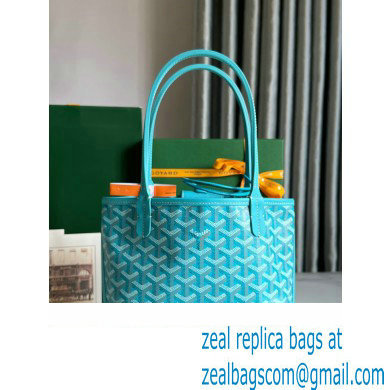 Goyard Saint Louis Tote Mini Bag TURQUOISE 2023 - Click Image to Close