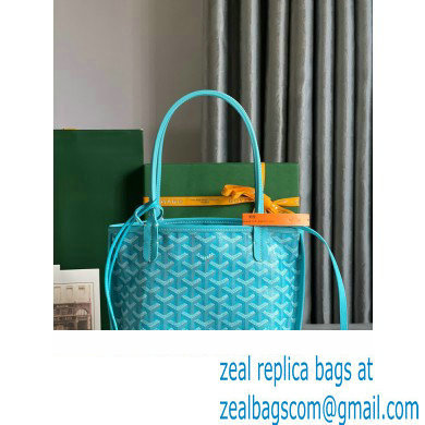 Goyard Saint Louis Tote Mini Bag TURQUOISE 2023 - Click Image to Close