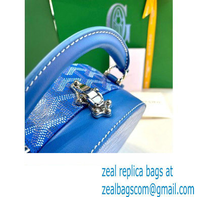Goyard The Alto Hatbox Trunk Bag Blue - Click Image to Close