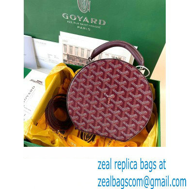 Goyard The Alto Hatbox Trunk Bag Burgundy - Click Image to Close